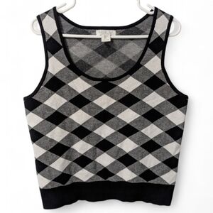 Like New! Rachel Zoe Argyle patterned sweater vest